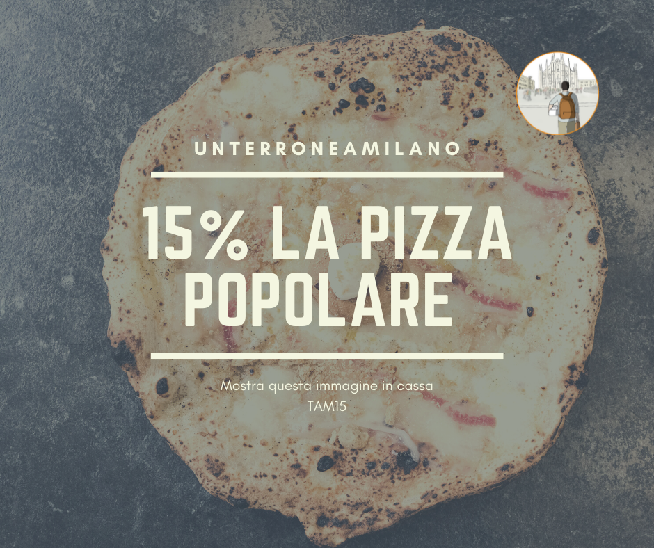 Immagine di una pizza con il codice sconto